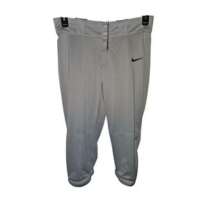 Nike Women's Baseball Softball Pants Gray Dri-FIT Knie Length Size M